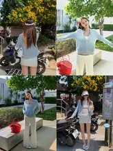 ボタニカルデザインの粗ニットカーディガン【長袖・ジッパー付き・春用】