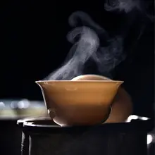 手作りの功夫茶具 小型蓋碗【古風デザイン・家庭用・景徳鎮製】