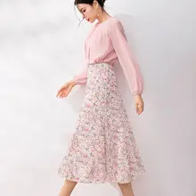 デザイン性の高いフレンチスタイルの女性用ブラウス【春夏用・甘い雰囲気・軽やか】（セットアップ対応）