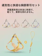 ペット用 犬用ハーネスリード【小型・中型犬対応・テディベア・散歩用】
