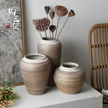 花瓶 モダン リビングルームに適した セラミック 粗陶器 装飾 性能優れた