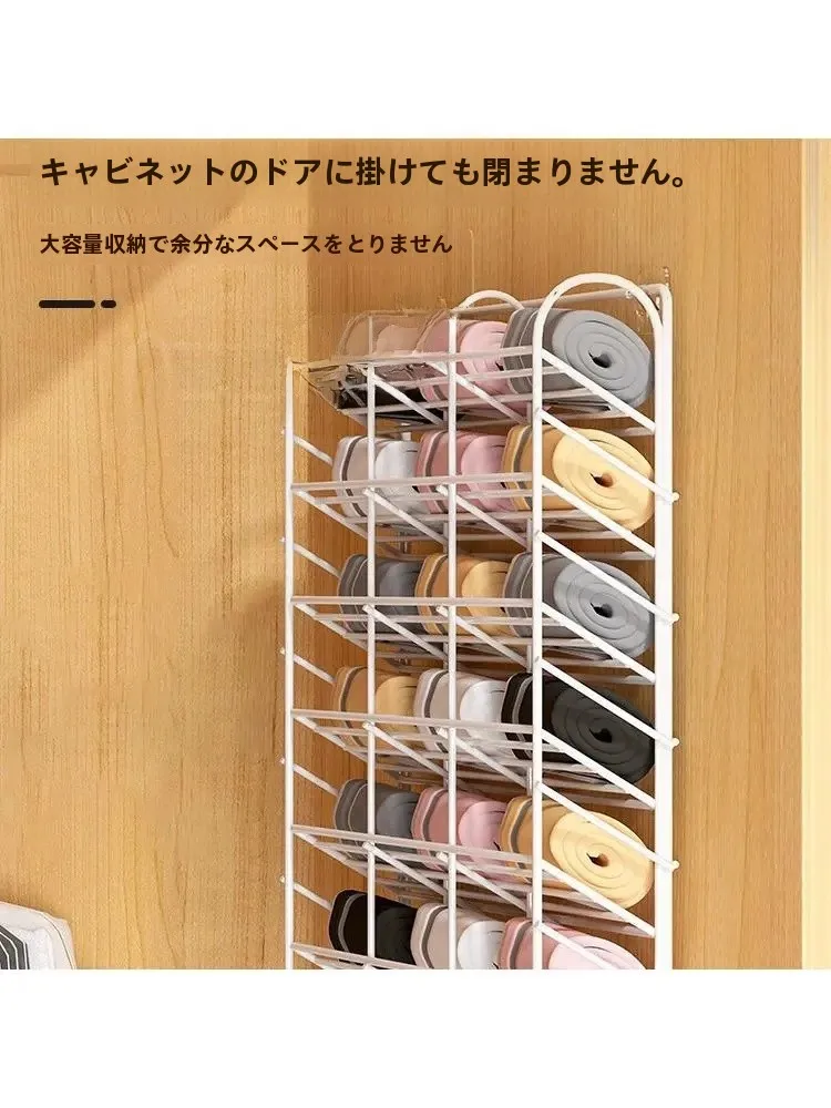 壁掛け収納袋：クローゼットの中収納に最適なカーボンスチール製ラックの実用性