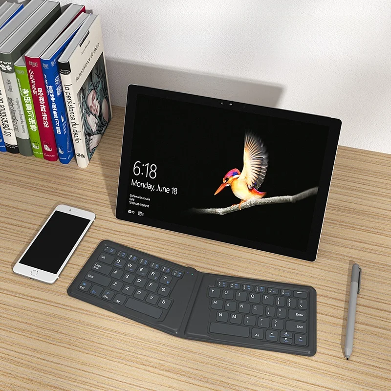 B．O．W 折りたたみ式ワイヤレスBluetoothキーボードの実用性と効率化への貢献