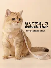 猫用 胸部ハーネスとリード【調整可能・脱走防止・快適なフィット感】