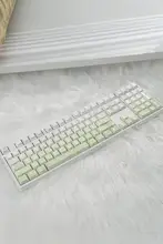 透光加工のPBT素材キーボードカバー【グラデーション・五面熱昇華・サイド刻印・雲中の蝶ランデザイン】