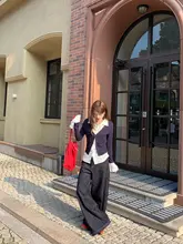 韓国風デザインのレイヤードシャツ【長袖・シルエットを美しく見せる】