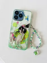 幸運の四葉のクローバー モバイルストラップ【グリーン・かわいいデザイン・軽奢】