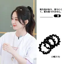 高級感ある耐久性のヘアゴム【シンプルなレザー調・夏用】