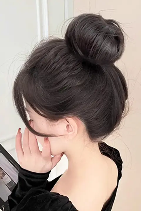 髪飾り【高級感・低いポニーテール用・ふんわり・お団子ヘア用】