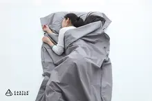 インナーシュラフ 一人用 綿100% コンパクト 衛生的 汚れ防止 全9色 トラベル ホテル用 「CASTLE GARDEN」