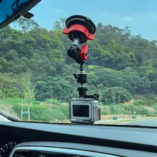 金属製 車載スマホスタンド【カメラ撮影対応・アーム式・ナビ用】