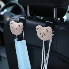 車用フック かわいいカートゥーンクマ 創造的 多機能 装飾 車載 シートバック
