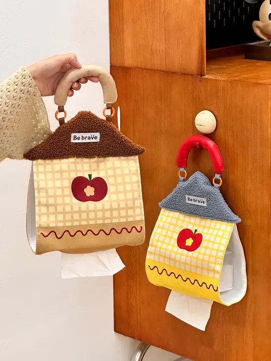 かわいい掛け式ティッシュケース【家庭用・ヘッドボード用・収納バッグ】