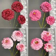 モネ風の3匹のコイと牡丹の造花【婚礼装飾・ディスプレイ用】