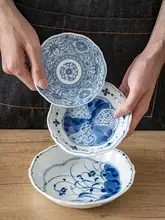 青花瓷製 小皿【日本製・家庭用・陶器】