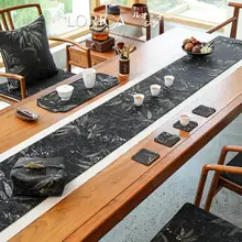 防水茶席用テーブルクロスセット【新中式・ブラック・茶道用】