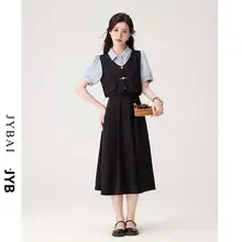 学院風デザインの雰囲気漂うドレス【夏用・正式場面・二重構造】（セットアップ対応）