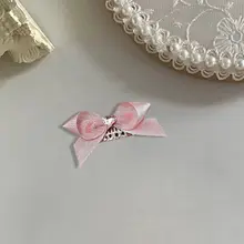 ミニヘアピン ピンクリボン 猫用 手作り