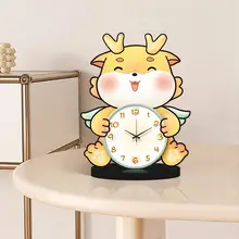 カートゥーンデザインのデスククロック【静音・インテリア飾り・リビング用】