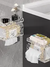 壁掛け トイレットペーパーホルダー【穴あけ不要・バスルーム用・ティッシュラック】