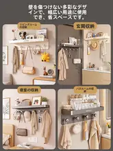 ドアの後ろに穴あけ不要の強力耐荷重フック個を設置します。