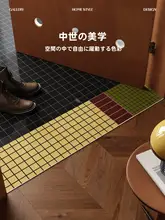 秋冬用ピンクの防滑マット【門口用・柔らかい足元・浴室対応】