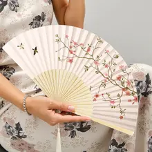 子供用 折りたたみ竹扇子【中国風・夏用・舞踊・ポータブル】