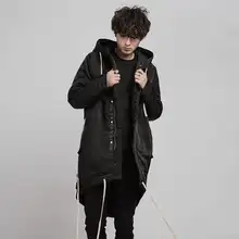 暗黒系フード付きロングコート【冬用・保温・ゆったりフィット】