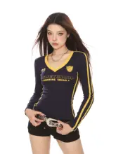 長袖Tシャツ レディース 秋季 スポーツ スリム トップス