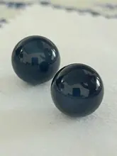 深みのある青色の旗袍ボタン【玉石風・高級丸型ビーズボタン・シフォンシャツ用】