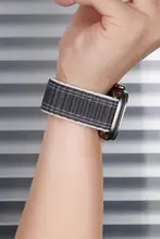 iWatch8対応 ナイロン製リングバンド【Apple Watch用・超軽量・通気性・マジックテープ式・49/45/42/41mm対応】