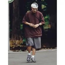 夏用アメリカンストリートスタイルのコットンTシャツ【ゆったりフィット・レトロデザイン・短袖】