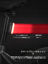 洛克兄弟 自転車用テールライト【マウンテンバイク・マグネット式・ブレーキライト・夜間走行用】