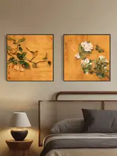 数字油絵 DIY 塗り絵【手描き・インテリア装飾・果物と鳥のデザイン】