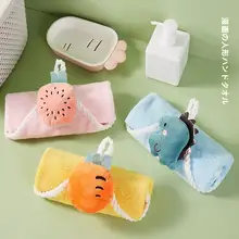 掛けられる雪ニール製 子供用速乾手拭きタオル【厚手・吸水性抜群・毛が落ちにくい】