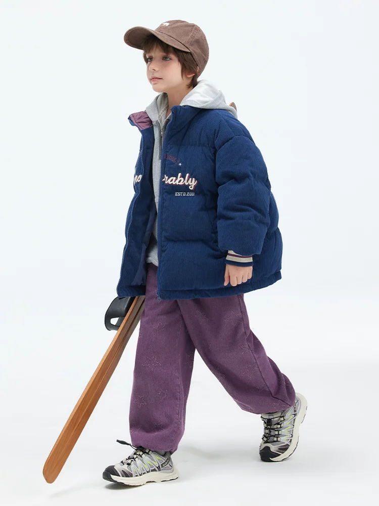 デザイン性のある男児用パンツ【秋冬用・フリース付き・デニム】（セットアップ対応）の特徴と実用性