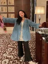 Dazi レース切替ストレートパンツ【レディース・春秋用・大きいサイズ・カジュアル】