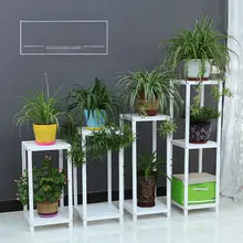 多層型木製花架【防腐加工・リビングやバルコニー用・多目的収納】