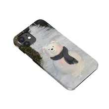 可愛い雪だるまデザインのiPhone用ソフトケース【クリスマス向け・iPhone 15/14 Plus/13 Pro/12/11/16/16 Pro Max対応】