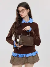 ボストン型ハンドバッグ【女性用・パウダーピンク・クッションデザイン】