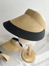 大きなつばの細編み草編み帽子【夏用・紫外線対策・ビーチ・レディース・キャップスタイル】