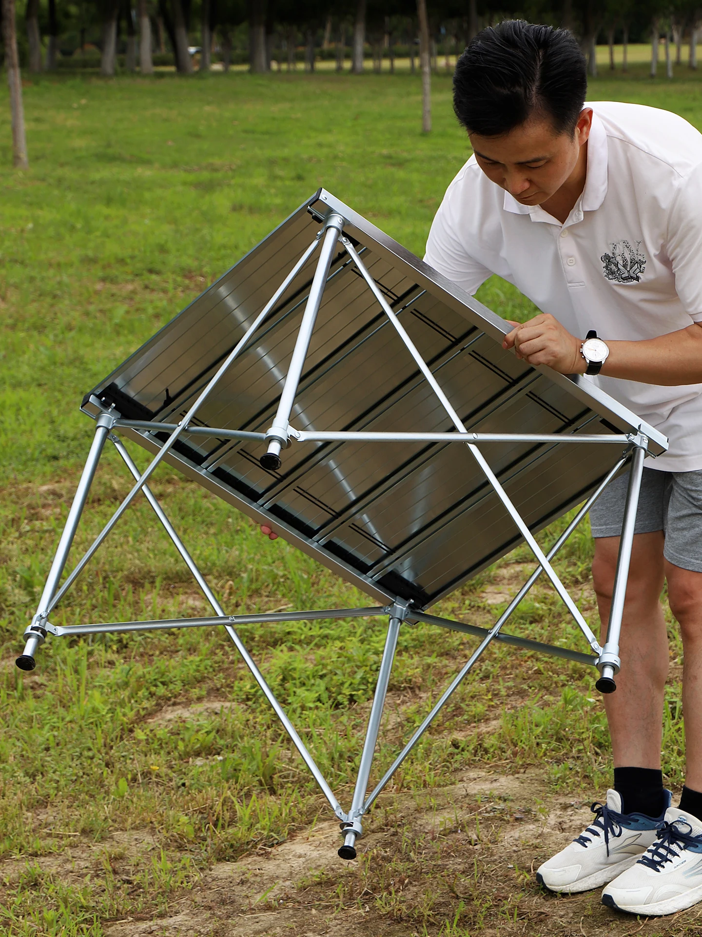 キャンプ道具を節約調達｜実際に使ってみた結果　アルミ合金テーブルの実用性と心の支え