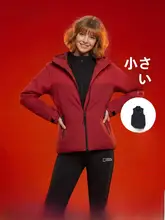 女性用三合一アウトドアジャケット【フィット・通勤・カジュアルスタイル】（セットアップ対応）