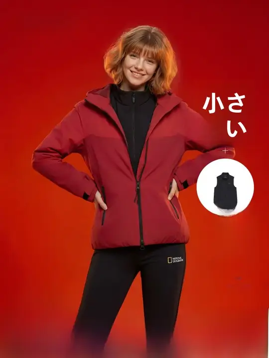 女性用三合一アウトドアジャケット【フィット・通勤・カジュアルスタイル】（セットアップ対応）