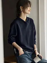 デザイン性のあるフード付きセパレートパーカー【春用・カジュアル・女性向け】（セットアップ対応）