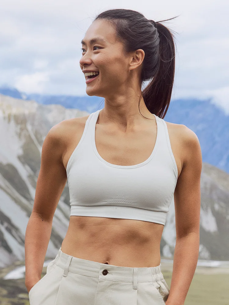 美利奴羊毛シームレススポーツブラトップ：50代女性に最適なエレガントで通気性の高いブラジャー
