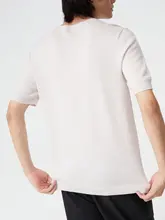 極上の柔らかさメリノウール軽やかクルーネックニットTシャツ