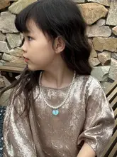 子供用ハート型パールネックレス【シンプル・プリンセスデザイン・女児向け】