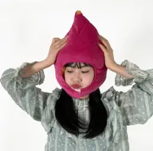 かわいいアニメ風 サツマイモ帽子【撮影用・コスチューム小道具】