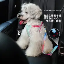 犬用 お出かけ便利な安全帯【車載用・引き紐タイプ・大小犬対応】